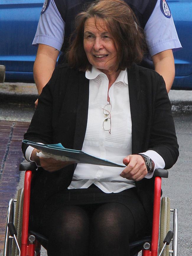 Sue Neill-Fraser arrives at Launceston Supreme Court. Picture: BRUCE MOUNSTER