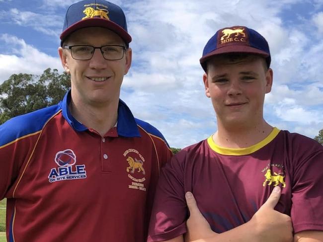 Andrew Philip with A grade debutant Jesse Pheeney in 2018-19.