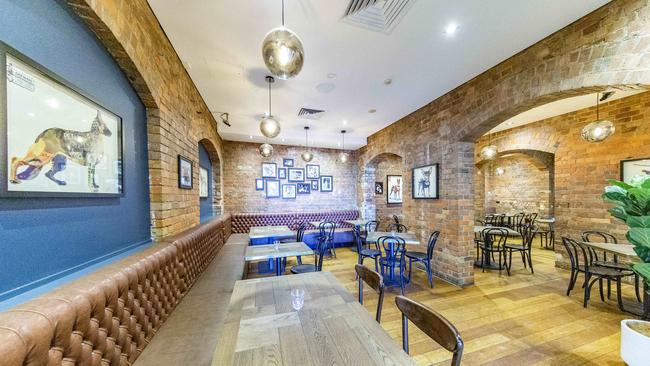 An interior shot of the renovated Normanby Hotel in Red Hill. Picture: AAp/Richard Walker