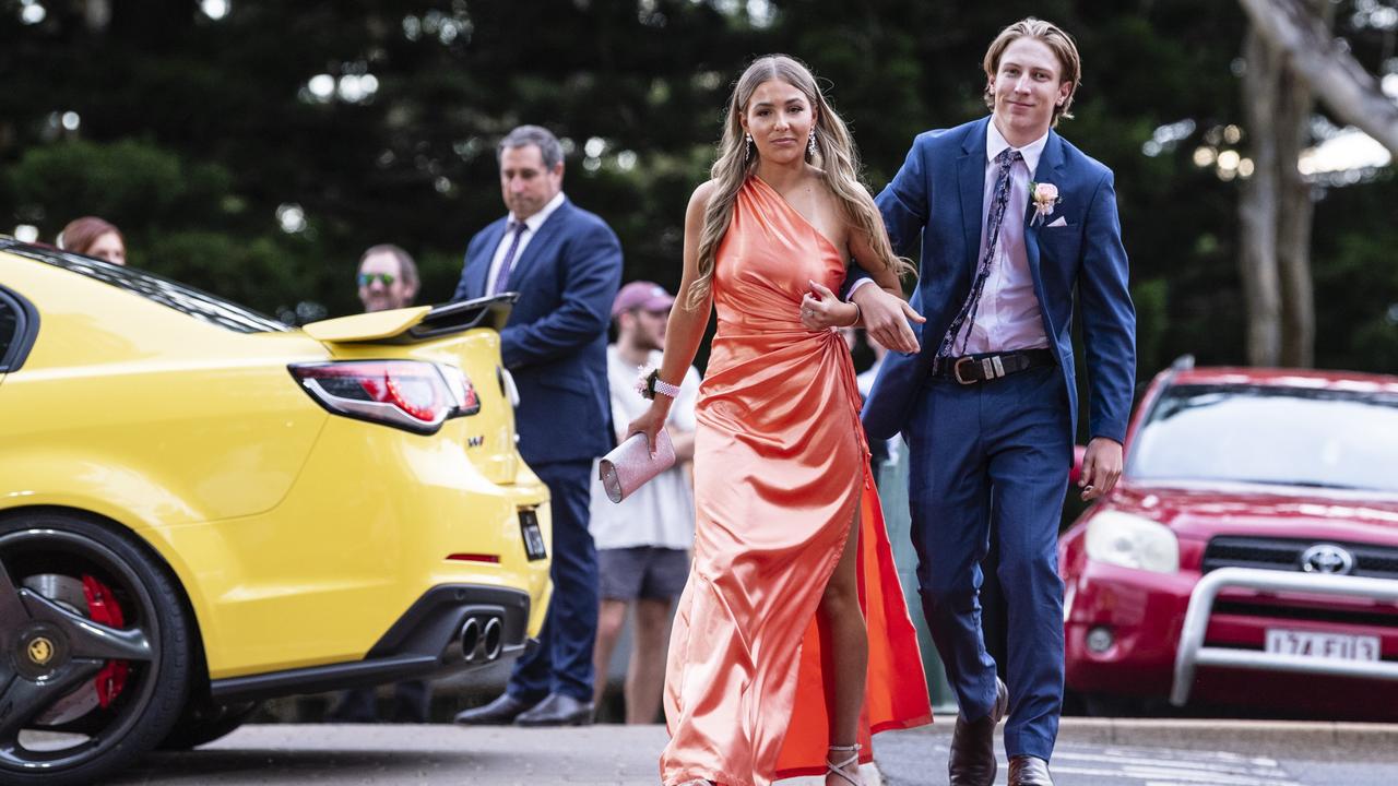 Isaac Anderson and partner Ellie Jones at St Mary's College formal at Picnic Point, Friday, March 24, 2023. Picture: Kevin Farmer