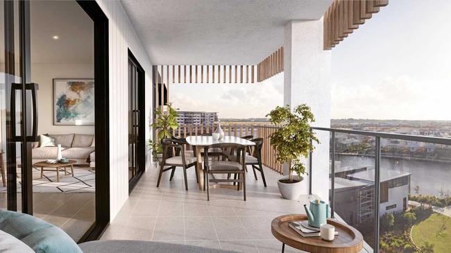 SKY HIGH: An artist's impression of what one of Birtinya Retirement Village apartments, whose 'vertical living' indicates the potential future of the Sunshine Coast's retirement and residential care offerings. Picture: Contributed