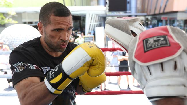 Anthony Mundine says he’s battled against fighters bigger and stronger than Jeff Horn. Picture: Peter Wallis