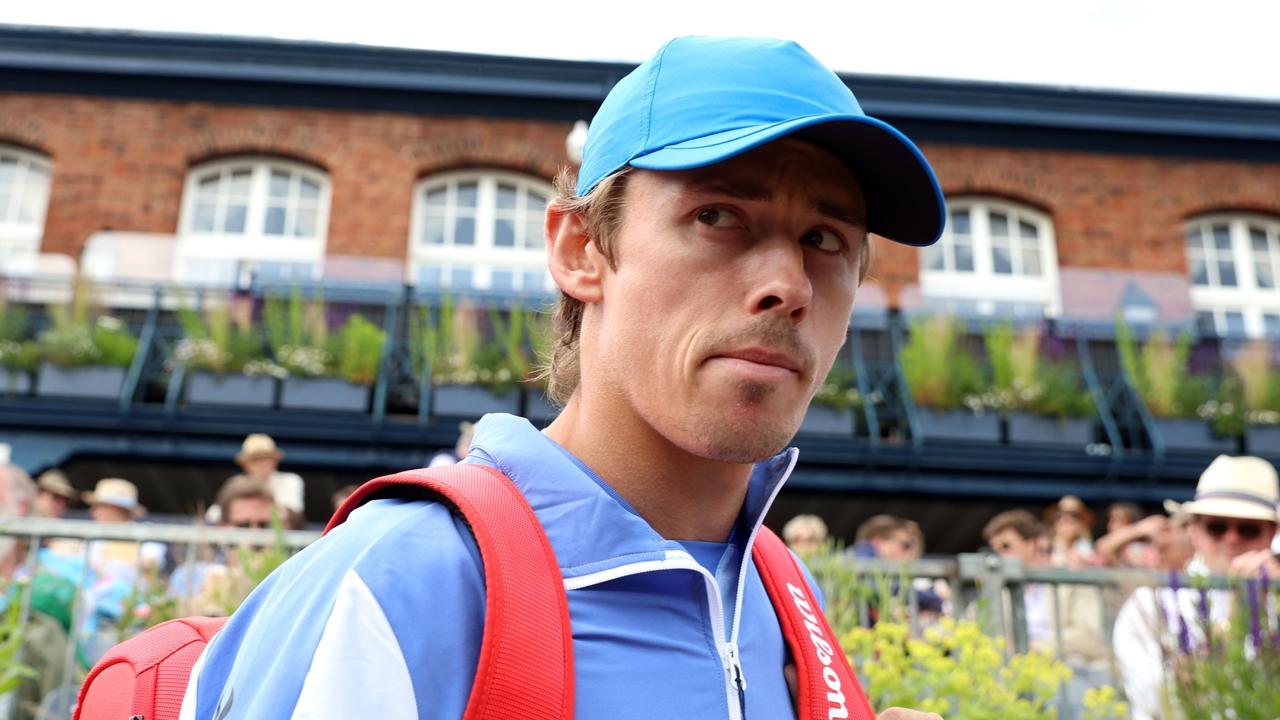 Australian world No. 9 Alex de Minaur is deservedly under pressure heading into Wimbledon this year, according to former star Jelena Dokic. Picture: Luke Walker / Getty Images