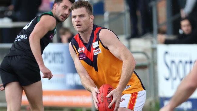 Heath Shaw in action for East Keilor. Picture: Hamish Blair