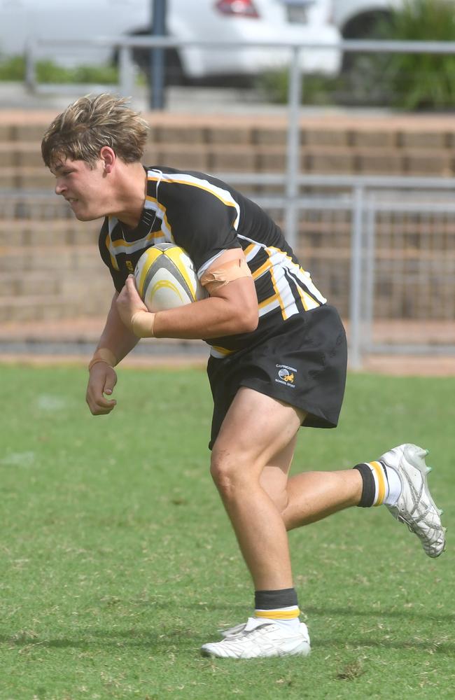 QLD Rugby Union State Championships (17-18 years boys) at the Townsville Sports Precinct. Saturday May 24. Wide Bay against Capricorn. Picture: Evan Morgan