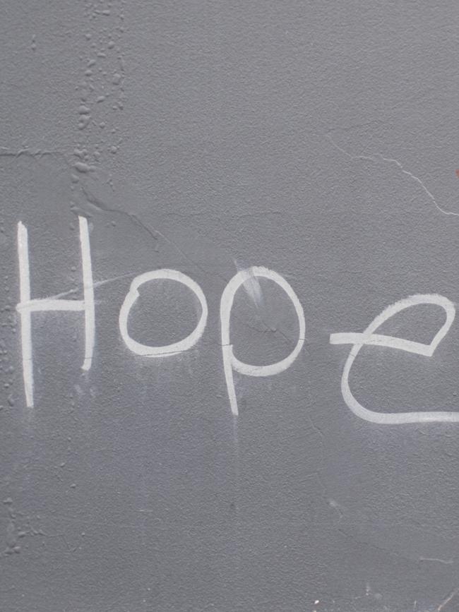 This piece of inner-city graffiti seems to show some optimism. Picture: Shaun Viljoen