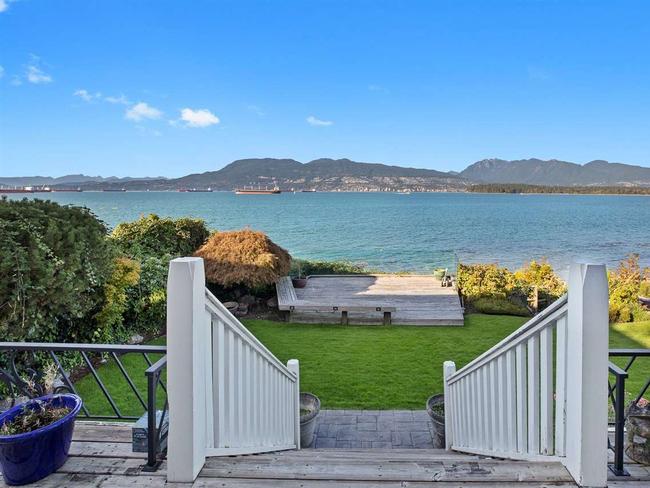 The view from the mansion in West Vancouver. Pictures: Supplied