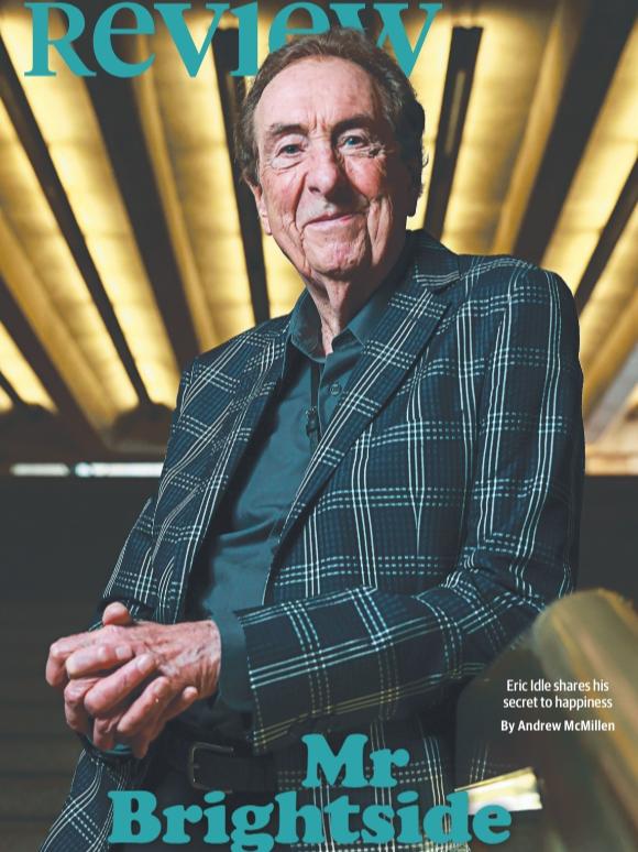 'Mr. Brightside: Eric Idle' on the cover of Review, July 6, 2024. Picture: Justin Lloyd