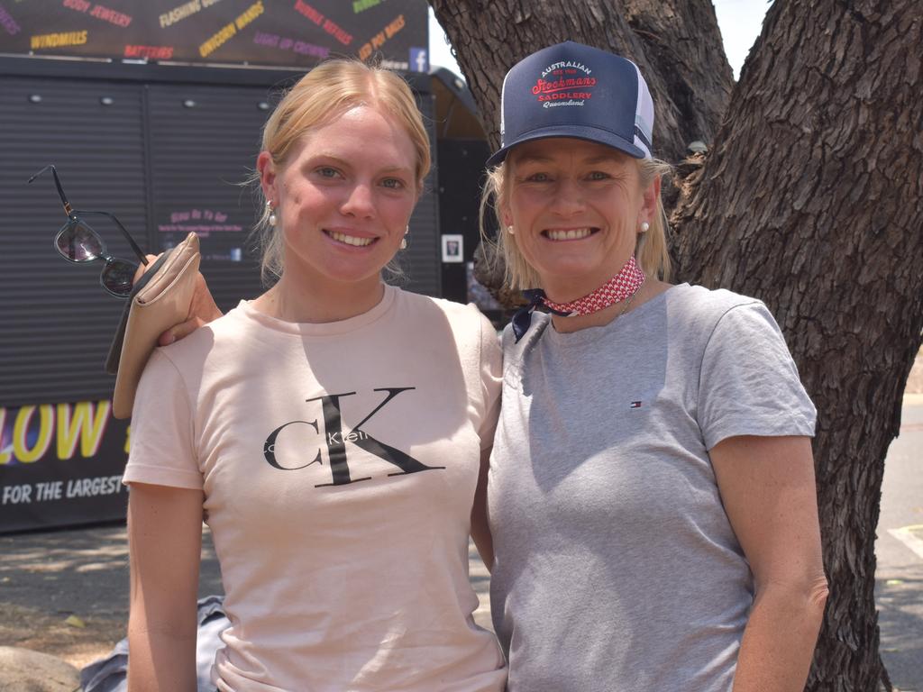 Theodore's Johanna Cox and Julia Creek's Wendy Wockner at the APRA National Finals Rodeo at CQLX Gracemere on November 9, 2024.