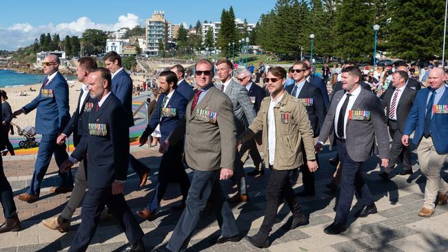 Coogee – Randwick – Clovelly RSL sub branch Anzac March in Coogee on Sunday, 25 April 2021. Monique Harmer