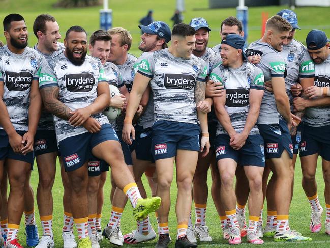 NSW Blues State of Origin squad are training on the NSW Central Coast. Picture: David Swift