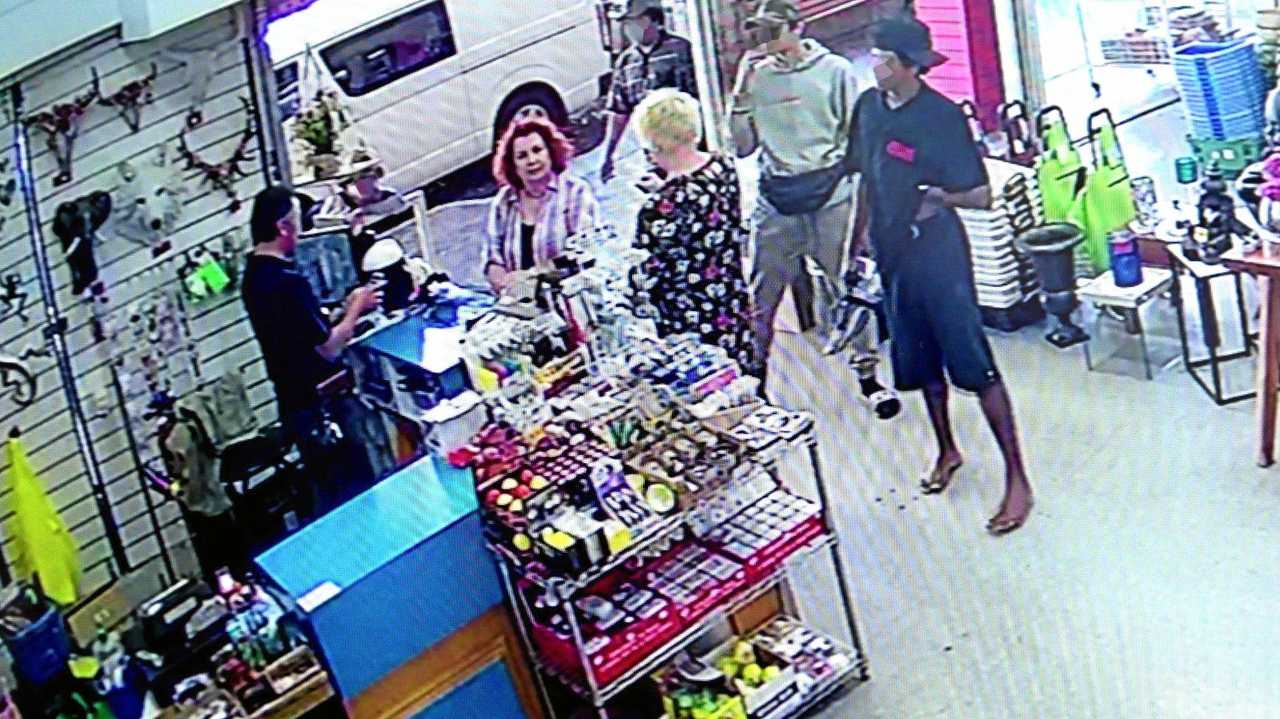 CCTV footage from CBD business Tivity Party, Gifts and Homeware. Picture: Rob Williams