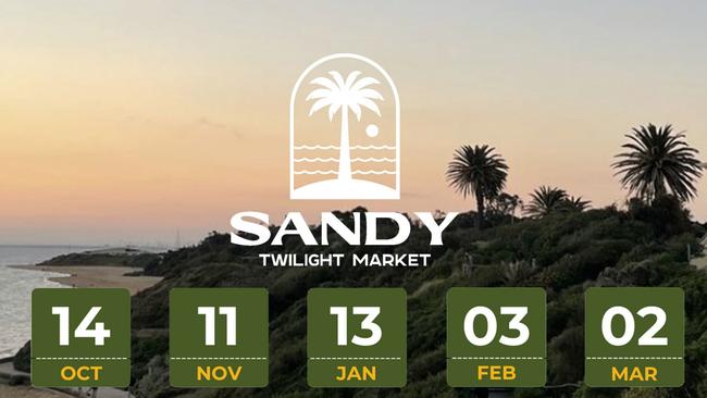 The Sandy Twilight Market in Sandringham is being held on January 14–15 and February 3-4.