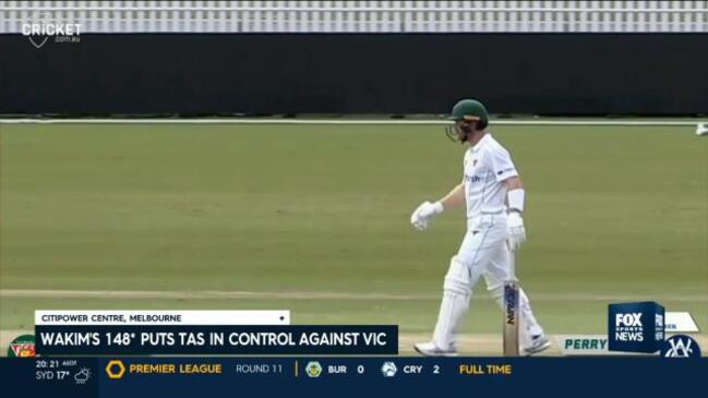 Wakim's 148* puts Tas in control