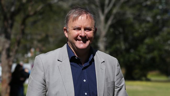 27/08/2019. Labor opposition leader Anthony Albanese speaking at a press conference today. Jane Dempster/The Australian.