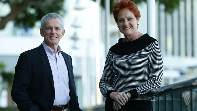 Senators-elect Pauline Hanson and Malcolm Roberts. Pic Peter Wallis