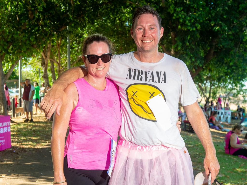 The annual Mother's Day Classic supporting breast cancer research was held along the East Point foreshore in 2021. Taryn and Shane Fisher. Picture: Che Chorley