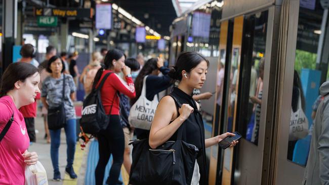 There will be free train travel in Sydney from Monday to Friday next week.. Picture: David Swift