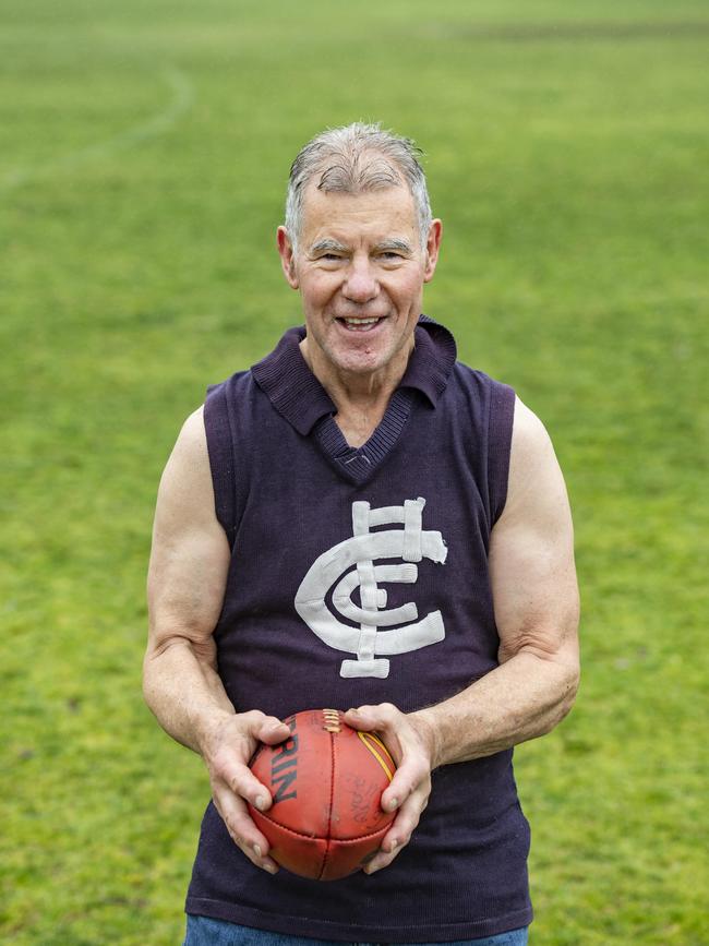 Peter Hall played 36 matches for Carlton in the early 1970s Picture: Zoe Phillips