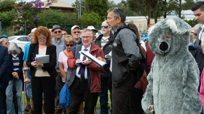 Community members opposed to the DA held concerns for the koala population on the site.