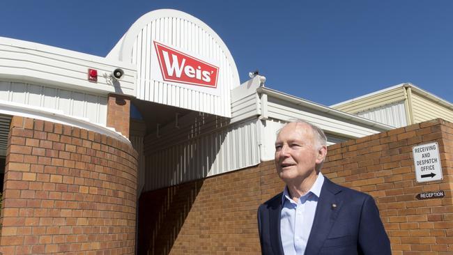 Les Weis outside the Weis factory recently purchased by Unilever on August 17, 2017. Picture: Nev Madsen