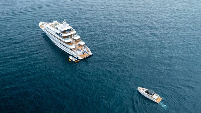 Ian Malouf's new yacht, the Coral Ocean.