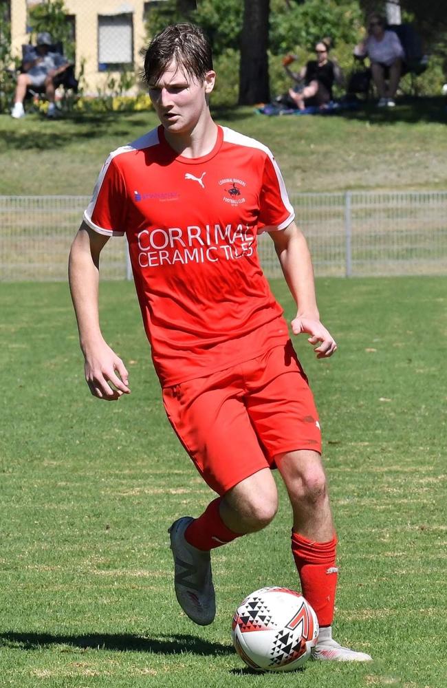 Reid Calloway on in possession for Corrimal. Picture: Richie Wagner