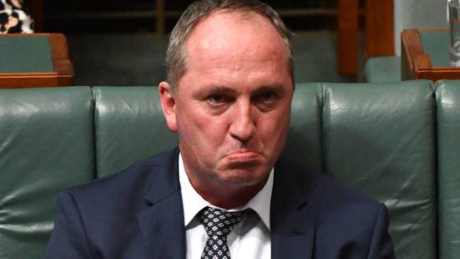 The time is up for Deputy Prime Minister Barnaby Joyce. Picture: AAP Image/Mick Tsikas