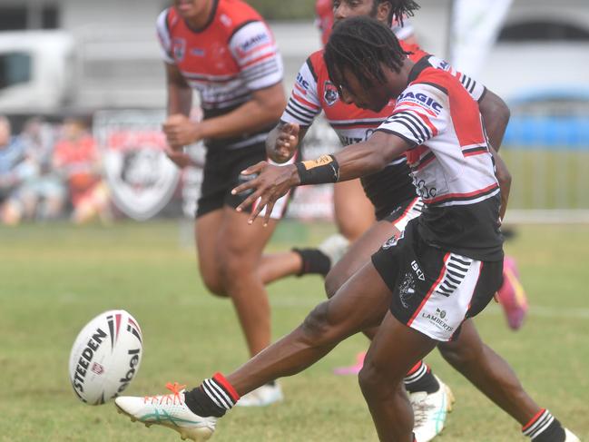 Kirwan State High School hosts St Patrick's College, Mackay, in round 1 of the 2025 Aaron Payne Cup. Picture: Evan Morgan