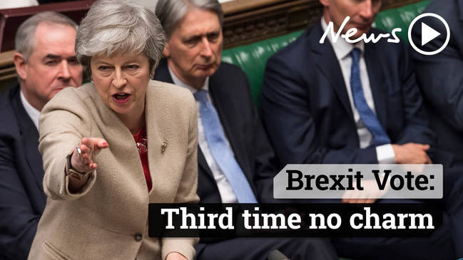 Brexit Vote: Third time no charm