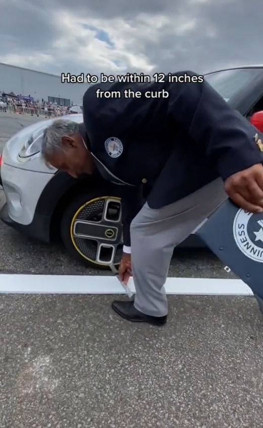 The stunt broke the Guinness World Record at the British Motor Show.