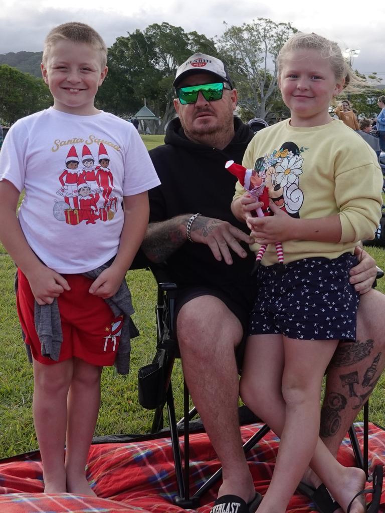 Harley, Steven and Melika Townsend. Picture: Chris Knight