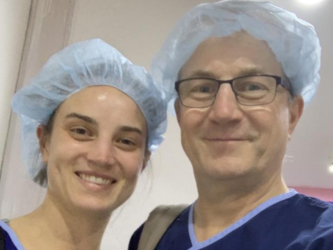 For Jess Adamson column - Bec Proudman and her father Tim - both doctors. Picture: Supplied