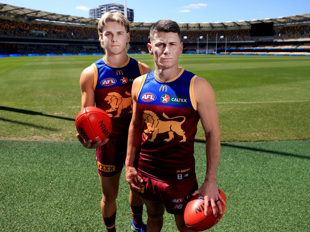 Will Ashcroft and Dayne Zorko at the Gabaa. Picture: Scott Powick