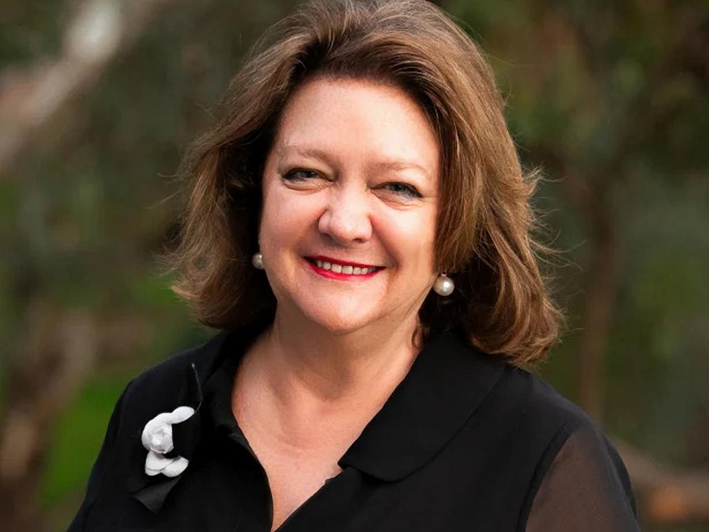 Gina Rinehart. Picture: MATT KRUMINS