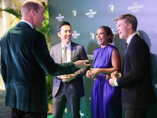 Robert chatted with Prince William at the Earthshot Prize Awards. Picture: Chris Jackson/Getty Images