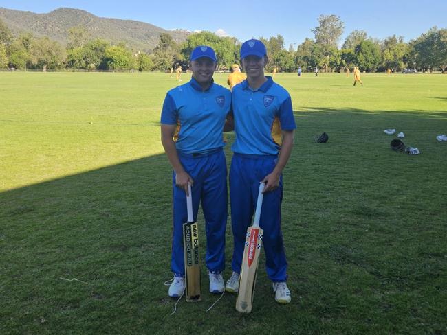 Greater Illawarra opening batter Ethan Debono and Bailey Abela. Picture: Country Cricket NSW Facebook