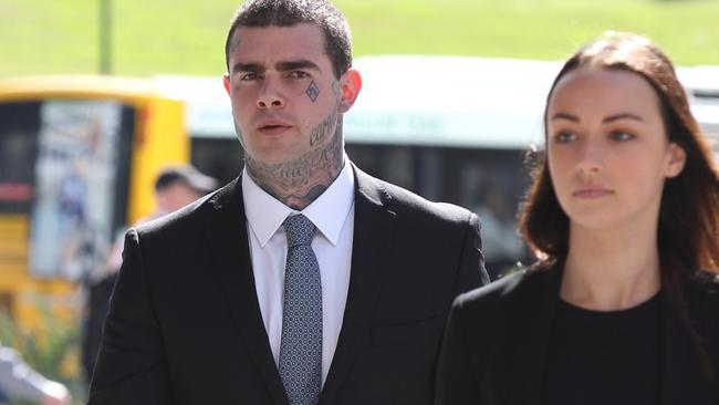 Mark James Graham walks into the Brisbane Courthouse before the verdict yesterday.