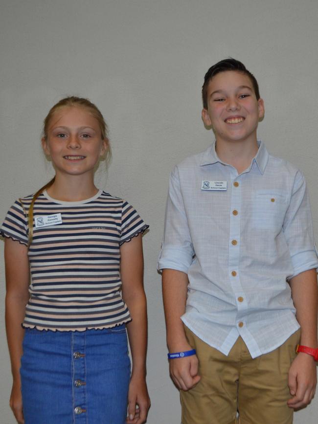 Georgia Kennelly and Lincoln Davis from St Brigid’s Primary School, Kyogle.