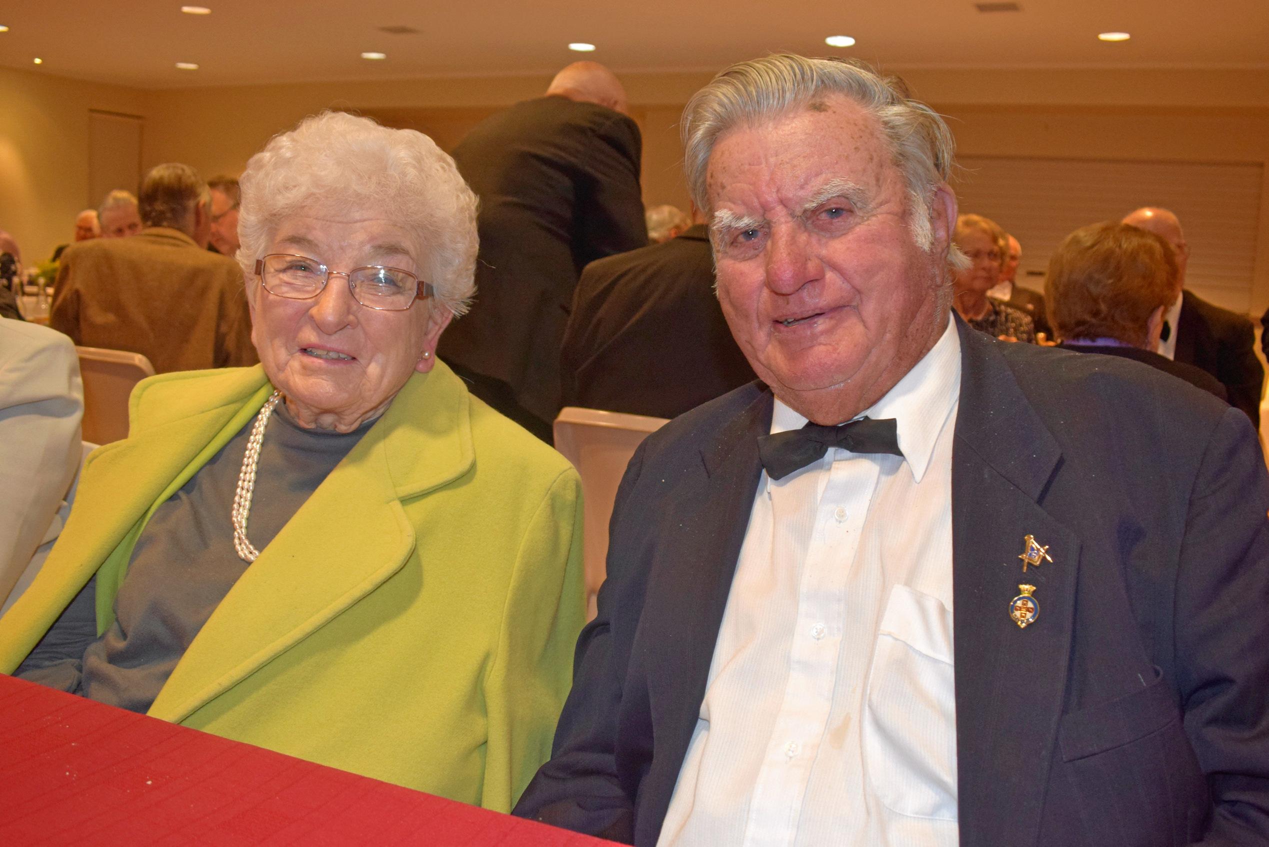 Loma and Bill Huskisson from Tara at the Murilla Masonic Lodge 100th Birthday banquet. Picture: Kate McCormack