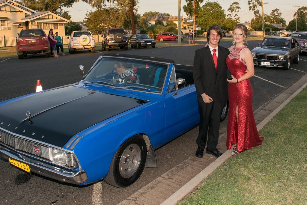 VALIANT ARRIVAL: Lachlan Webb and Brittany Vonhoff. Picture: Owen Studios