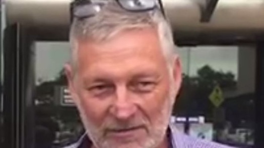 Sam Brown's father Tim Brown speaks to the media outside of Southport Courthouse in 2018.