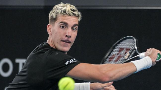 Australia's Thanasi Kokkinakis concedes he is not 100 per cent fit. Picture: AFP