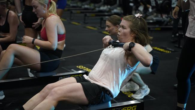 10000 athletes put their fitness to the test in a massive Hyrox competition this weekend (14-15 Dec) at Melbourne Exhibition and Convention Centre. Picture Valeriu Campan