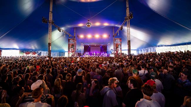 John Farnham performing at Falls Festival in Lorne in 2019. Picture: Ian Laidlaw