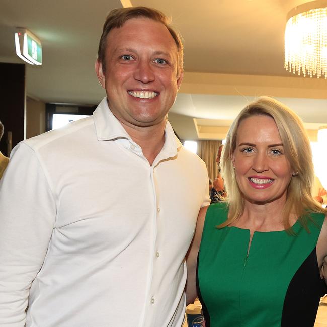 Then-Deputy Premier Steven Miles and Kate Jones in 2023. Picture: Adam Head