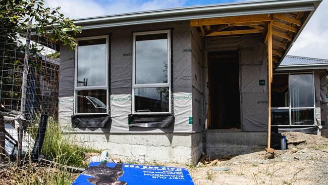 Half completed Hotondo Home in Kingston after Hotondo goes into receivership. Photo: Linda Higginson