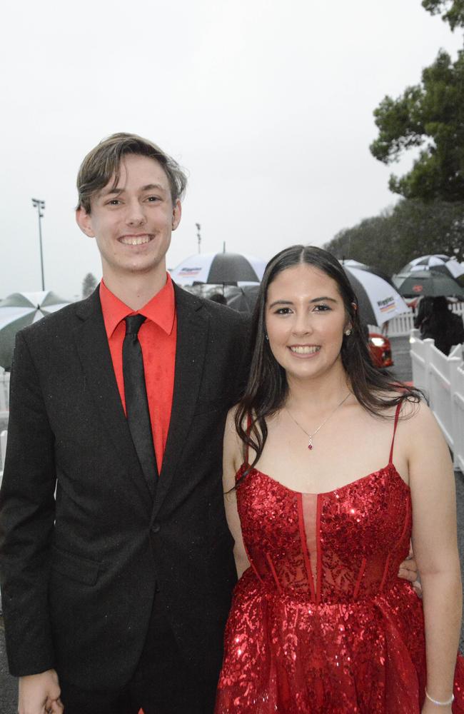 Lachlan Douglas and Isabelle McMonagle at Wilsonton State High School formal at Clifford Park Racecourse, Wednesday, November 13, 2024. Picture: Tom Gillespie