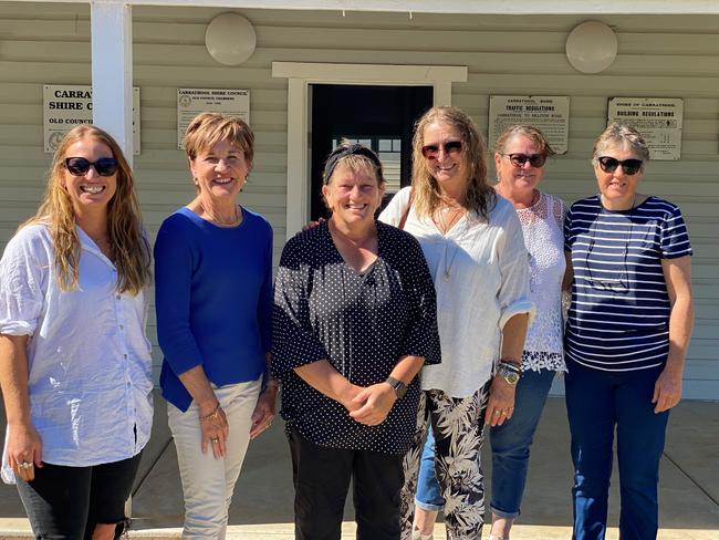 Locals who helped bring mental health services to Goolgowie. Jackie Beasley, Helen Dalton (NSW MP for Murray), Marie Clarke, Margaret Beasley, Sharon Barzan, Michelle Cheer.