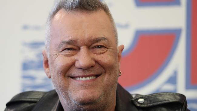 Jimmy Barnes and Ian Moss share vocals on Getting the Band Back Together. Picture: Brett Costello